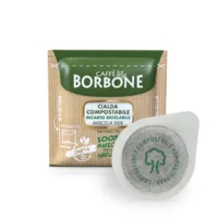 Caffè Borbone Decaffeinato – Cialde ESE 44mm Compostabili in Carta Filtro – Gusto Pieno Senza Caffeina