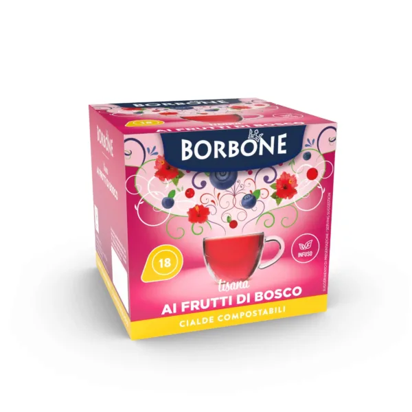 Caffè Borbone Tisana ai Frutti di Bosco Cialde ESE 44mm Compostabili