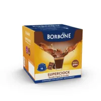 Caffè Borbone SuperCiock – 64 Capsule Compatibili Dolce Gusto – Cioccolata Calda Cremosa e Avvolgente
