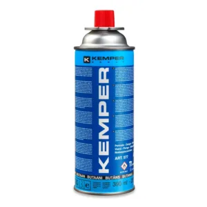Otto cartucce gas butano Kemper 227g con valvola di sicurezza per saldatura e campeggio.