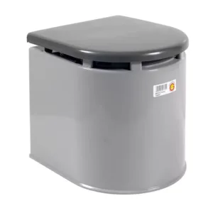 WC chimico Giganplast Camper grigio 12 litri, compatto 41x36x38 cm portatile per camper e campeggio