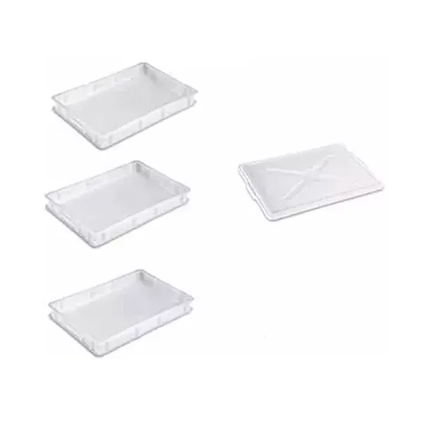 Tris Cassetta Portaimpasto -GiganPlast Service - 30x40xh10 cm, Sovrapponibili con 1 Coperchio - immagine 1