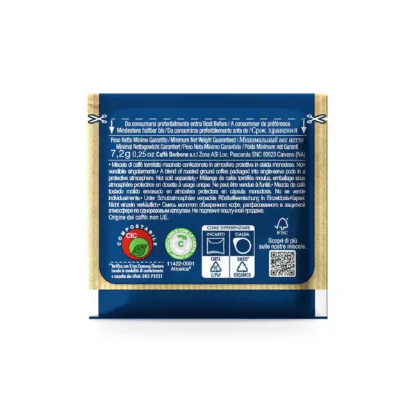 Caffè Borbone Cialda Compostabile Miscela Blu – Cialde Sistema ESE – Caffè Espresso Cremoso e Biodegradabile - immagine 3