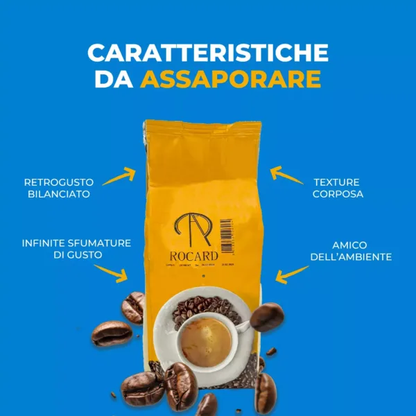 Caffè Rocard® in Grani – Miscela Classica - Il gusto autentico del vero espresso italiano - immagine 2