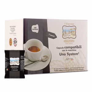 Capsule Toda Caffè Compatibili con Uno System Miscela Dakar