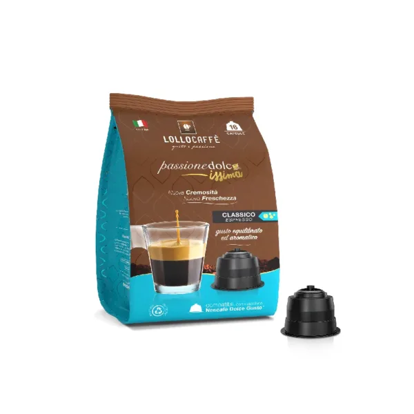 Caffè Lollo Capsule Compatibili Dolce Gusto – Miscela Classico Gusto Intenso e Cremoso - immagine 1