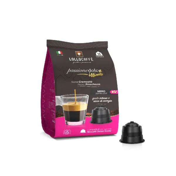 Caffè Lollo Miscela Nera Capsule compatibili Dolce Gusto