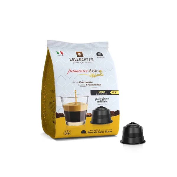 Caffè Lollo Miscela Oro Capsule compatibili Dolce Gusto