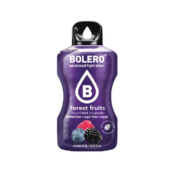 Bolero Stiks Frutti di Bosco – Bevanda Istantanea Senza Zuccheri, Bustine da 3g – Gusto Intenso, Low Calorie, Ideale per Dieta e Sport - immagine 1