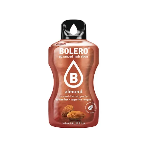 Bolero Stiks Mandorla – Bevanda Istantanea al Gusto Mandorla, Senza Zuccheri, Bustine da 3g – Low Calorie, Ideale per Dieta e Benessere - immagine 1