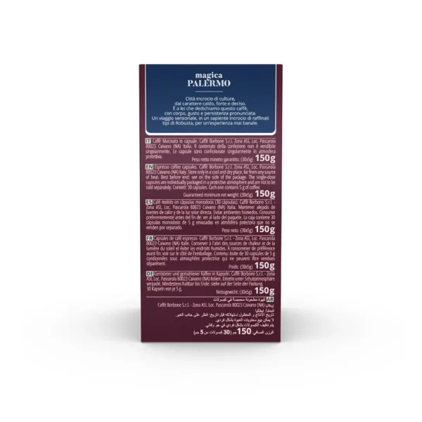 Caffè Borbone Capsule Alluminio Compatibili Nespresso – Miscela Magica Palermo – Espresso Ricco e Aromatico - immagine 2