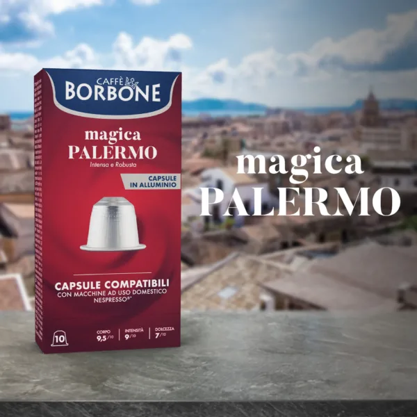 Caffè Borbone Capsule Alluminio Compatibili Nespresso – Miscela Magica Palermo – Espresso Ricco e Aromatico - immagine 3