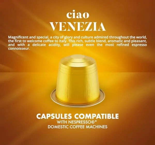 Caffè Borbone Capsule Alluminio Compatibili Nespresso – Miscela Ciao Venezia – Caffè Espresso Aromatico e Intenso - immagine 5