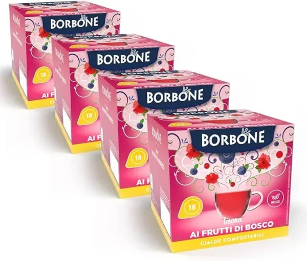 Caffè Borbone Tisana ai Frutti di Bosco – 72 Cialde ESE 44mm Compostabili – Infuso Naturale dal Gusto Intenso - immagine 2