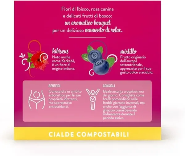 Caffè Borbone Tisana ai Frutti di Bosco – 72 Cialde ESE 44mm Compostabili – Infuso Naturale dal Gusto Intenso - immagine 4