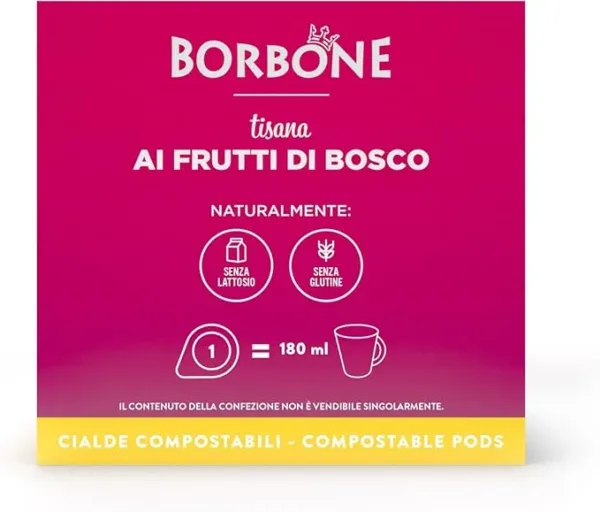 Caffè Borbone Tisana ai Frutti di Bosco – 72 Cialde ESE 44mm Compostabili – Infuso Naturale dal Gusto Intenso - immagine 5