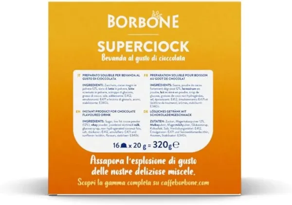 Caffè Borbone SuperCiock – 64 Capsule Compatibili Dolce Gusto – Cioccolata Calda Cremosa e Avvolgente - immagine 3