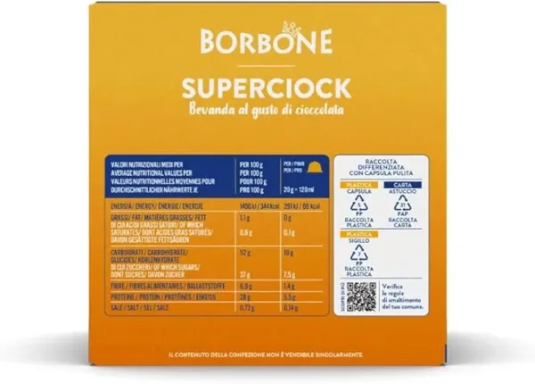 Caffè Borbone SuperCiock – 64 Capsule Compatibili Dolce Gusto – Cioccolata Calda Cremosa e Avvolgente - immagine 4