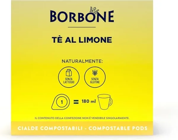 Caffè Borbone Tè al Limone – 72 Cialde Sistema ESE – 4 Astucci da 18 Cialde – Tè Aromatico e Rinfrescante - immagine 4