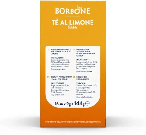 Caffè Borbone Tè al Limone – 96 Capsule Compatibili Lavazza A Modo Mio* – 6 Confezioni da 16 – Tè Aromatico e Rinfrescante - immagine 3