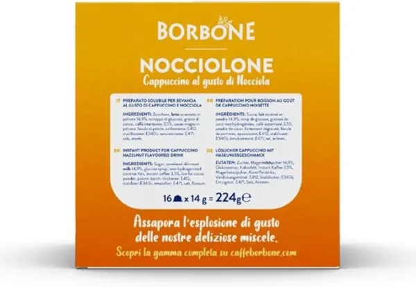 Caffè Borbone Nocciolone – 64 Capsule Compatibili Dolce Gusto – Bevanda al Gusto Nocciola Cremosa e Intensa - immagine 3