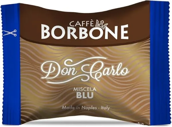 Caffè Borbone Don Carlo Blu - Compatibile A Modo Mio - Gusto Intenso e Cremoso - Box da 50 Capsule - immagine 2