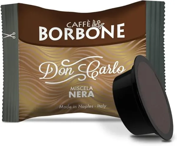 Caffè Borbone Don Carlo Nera - Compatibile A Modo Mio - Miscela Intensa e Decisa - Box da 50 Capsule - immagine 2