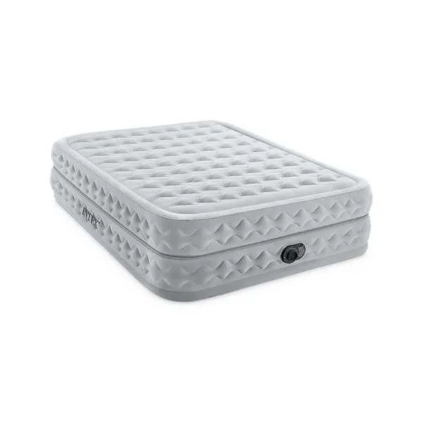 Intex - Materasso Gonfiabile - Airbed Dura-Beam Supreme Air-Flow - Con Pompa Elettrica Incorporata - 152cm x 203cm x 51cm - immagine 1
