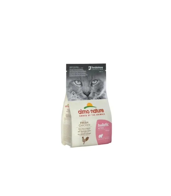 Almo Nature - Holistic Cat Kitten - mangime Secco per Gattini - Gusto Pollo e Riso - Kg.2 - immagine 1