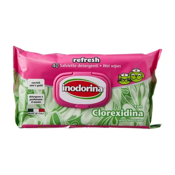 Inodorina - Salviette - Profumo: Clorhexidina - 40 Pz - immagine 1