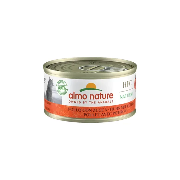 Almo Nature - HFC Natural - Alimento umido per gattini da 2 a 12 mesi (24 lattine da 70g) - Gusto Kitten Con Pollo - immagine 1