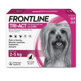 Frontline Triact 3 Pipette per Cani Taglia XS (2-5 kg)