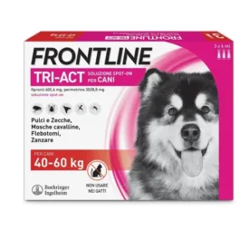 Frontline Triact XL 3 Pipette – Antiparassitario ad azione rapida per cani 40-60 kg