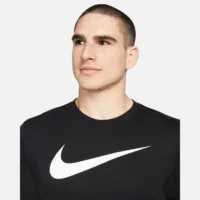 Nike – Maglietta Team Club 20 Nera da Uomo – T-shirt Sportiva in Cotone Traspirante – Comfort e Stile Casual - immagine 5
