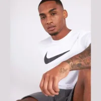 Nike – Maglietta Team Club 20 Bianca Uomo – T-shirt Sportiva in Cotone Traspirante – Comfort e Stile Casual - immagine 6