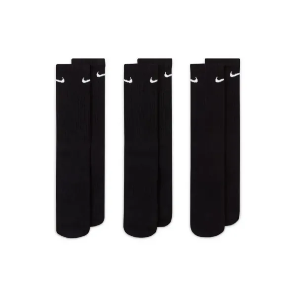 Nike - Set 3 Paia Calzini Everyday Cushioned Unisex - Neri - Dri-FIT, Traspiranti, Comfort Daily - immagine 4