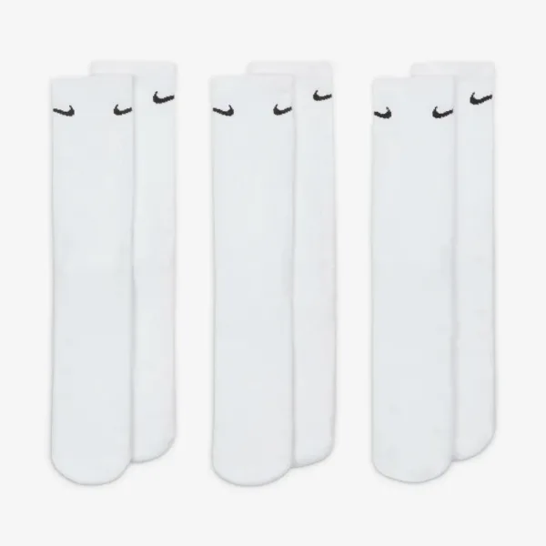 Nike - Set 3 Paia Calzini Everyday Cushioned Unisex - Bianchi - Dri-FIT, Traspiranti, Sportivi - immagine 2