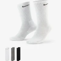 Nike Everyday Cushioned – Set 3 Paia Calzini Unisex – Neri, Bianchi, Grigi – Sport e Tempo Libero - immagine 6