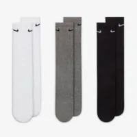 Nike Everyday Cushioned – Set 3 Paia Calzini Unisex – Neri, Bianchi, Grigi – Sport e Tempo Libero - immagine 3