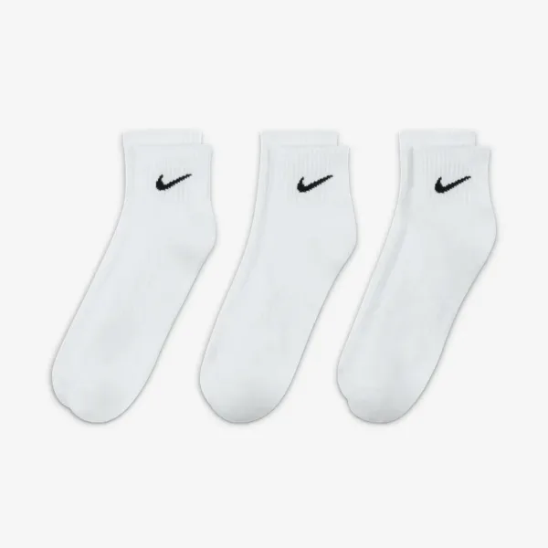 Nike Everyday – Set 3 Paia Calzini Unisex Bianchi – Morbidi e Traspiranti per Sport e Uso Quotidiano - immagine 4