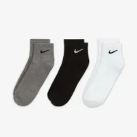 Nike Everyday – Set 3 Paia Calzini Unisex – Neri, Grigi, Bianchi – Comodi e Traspiranti per Sport e Uso - immagine 2