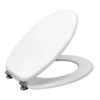 Sedile WC Universale Rocard® – Copriwater Bianco in Legno MDF, Robusto e Compatibile con Tutti i Sanitari - immagine 2