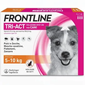 FRONTLINE Triact 5-10Kg – Antiparassitario in pipette per cani di piccola taglia