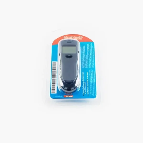 Rocard® | Alcol Test con Display LCD Blu Digitale | Etilometro Tascabile  Precisione di Grado | Etilometro Portatile Personale per Uso Domestico e Professionale | Colore: Grigio | - immagine 1