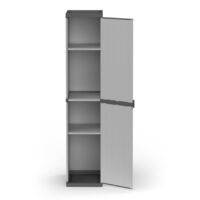 Mongardi 7813C04 Armadio Modulare 1 Anta Grigio – 34x39,5x168 cm – Compatto, Versatile e Facile da Montare - immagine 2