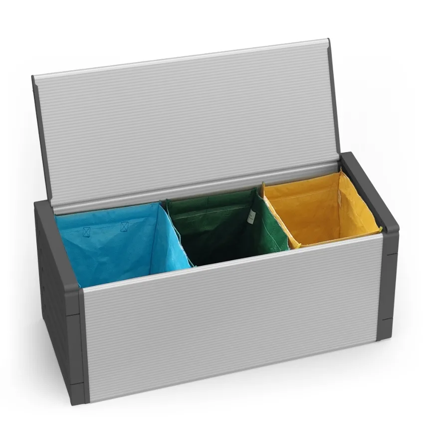 Cassapanca per la raccolta differenziata