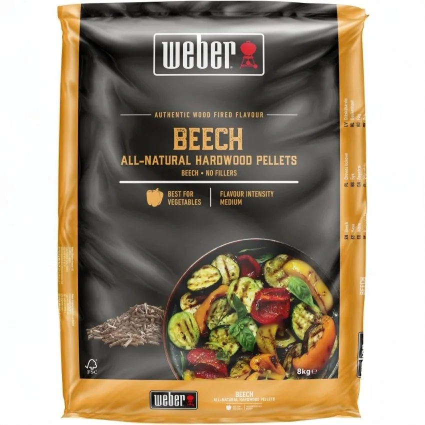 Weber Pellet di legno di faggio per affumicare verdure