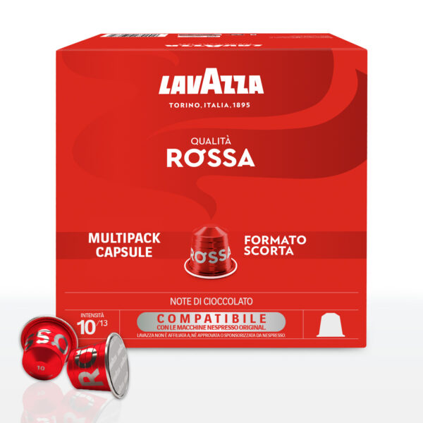 Lavazza Capsule in Alluminio Compatibili con Nespresso Qualità Rossa