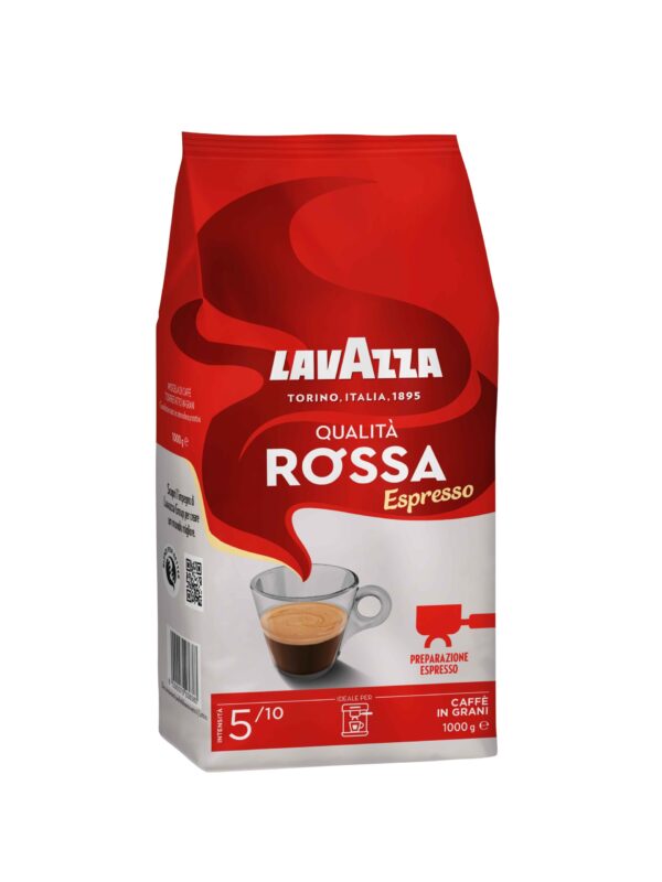 Lavazza Caffè in Grani Qualità Rossa – Miscela Equilibrata e Corposa per Espresso e Moka – Confezione da 1 Kg - immagine 3