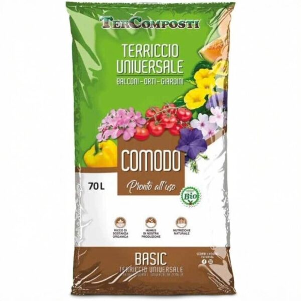 TerComposti - Terriccio Universale COMODO 70 L – Ideale per Tutte le Piante da Interno ed Esterno - immagine 1